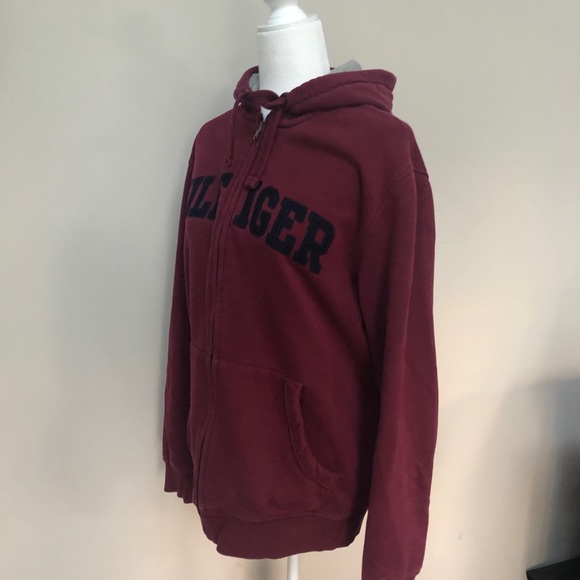 Tommy Hilfiger Zip-up Red Hoodie - Picture 2 of 7